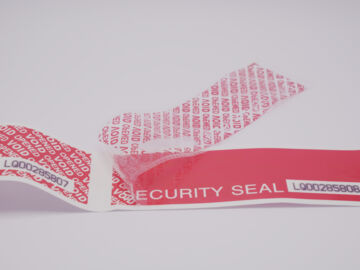 Ruban de sécurité continu avec transfert