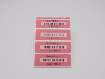 Étiquette Anti-fraude avec transfert