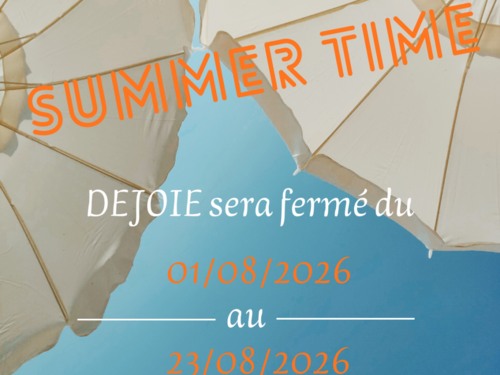 Fermeture estivale