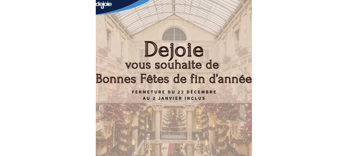 Dejoie vous souhaite de bonnes fêtes de fin d'année